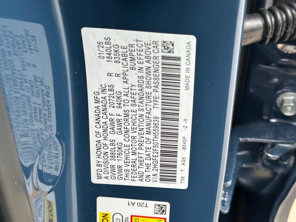 2026 Honda Civic Sport