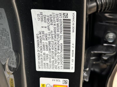 2026 Honda Civic Sport