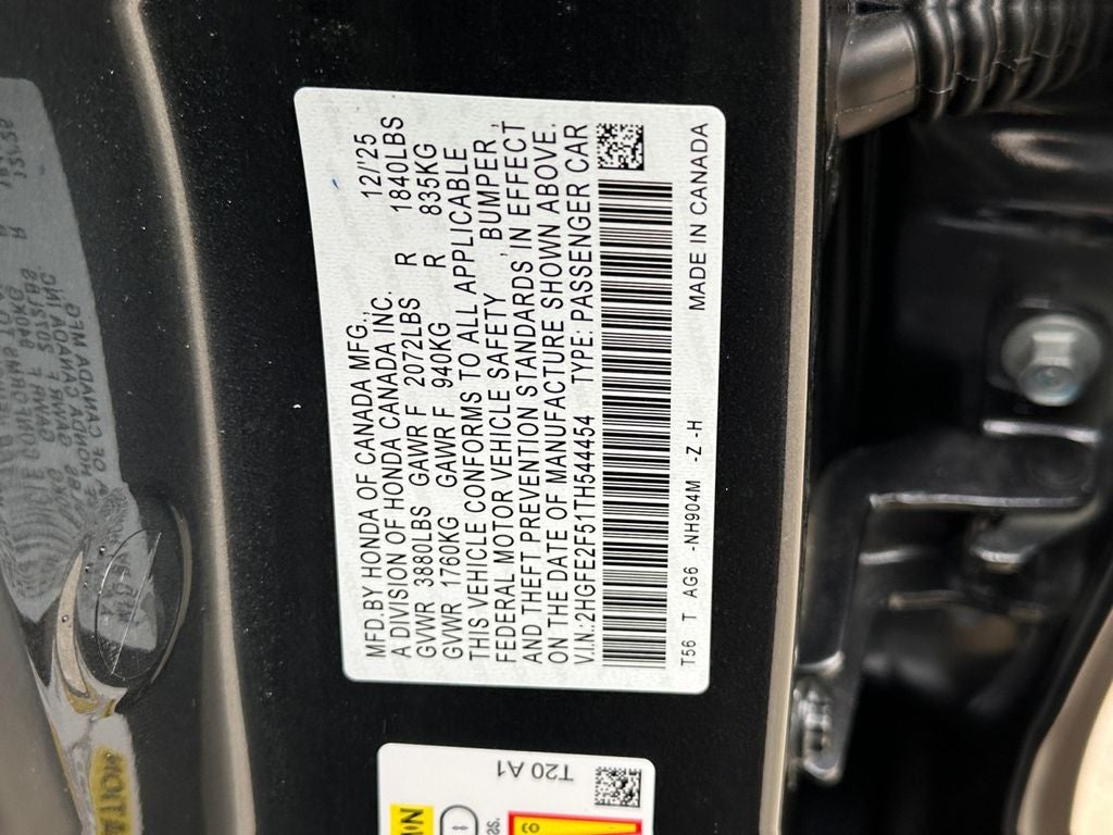 2026 Honda Civic Sport