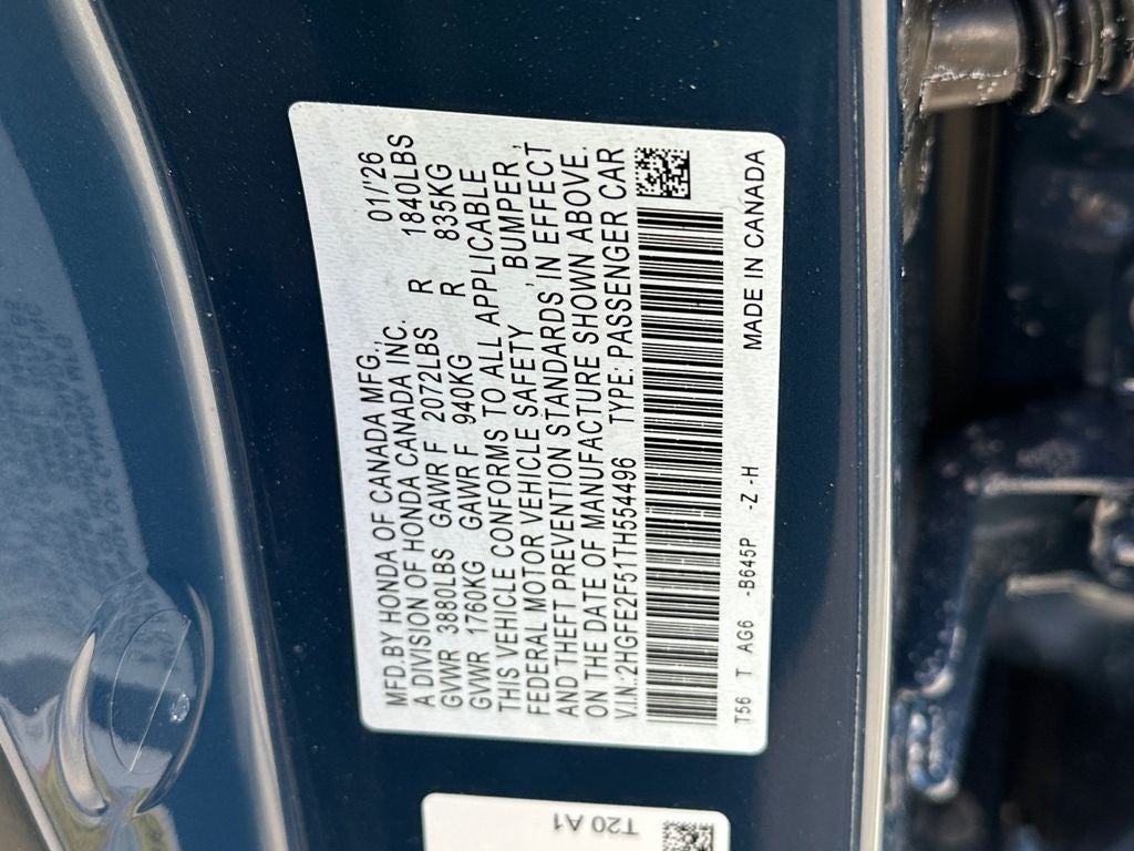 2026 Honda Civic Sport