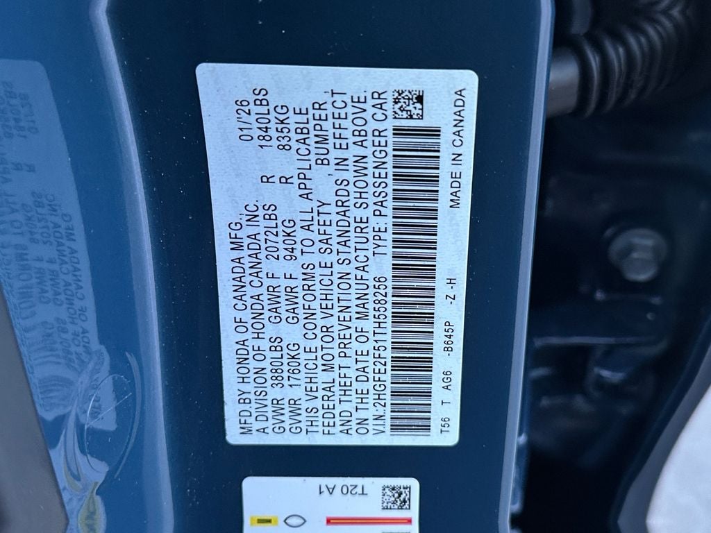 2026 Honda Civic Sport