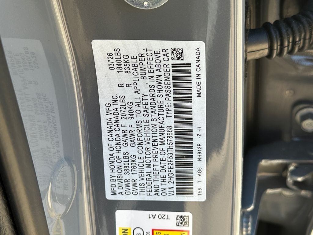 2026 Honda Civic Sport