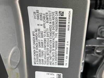 2026 Honda Civic Sport