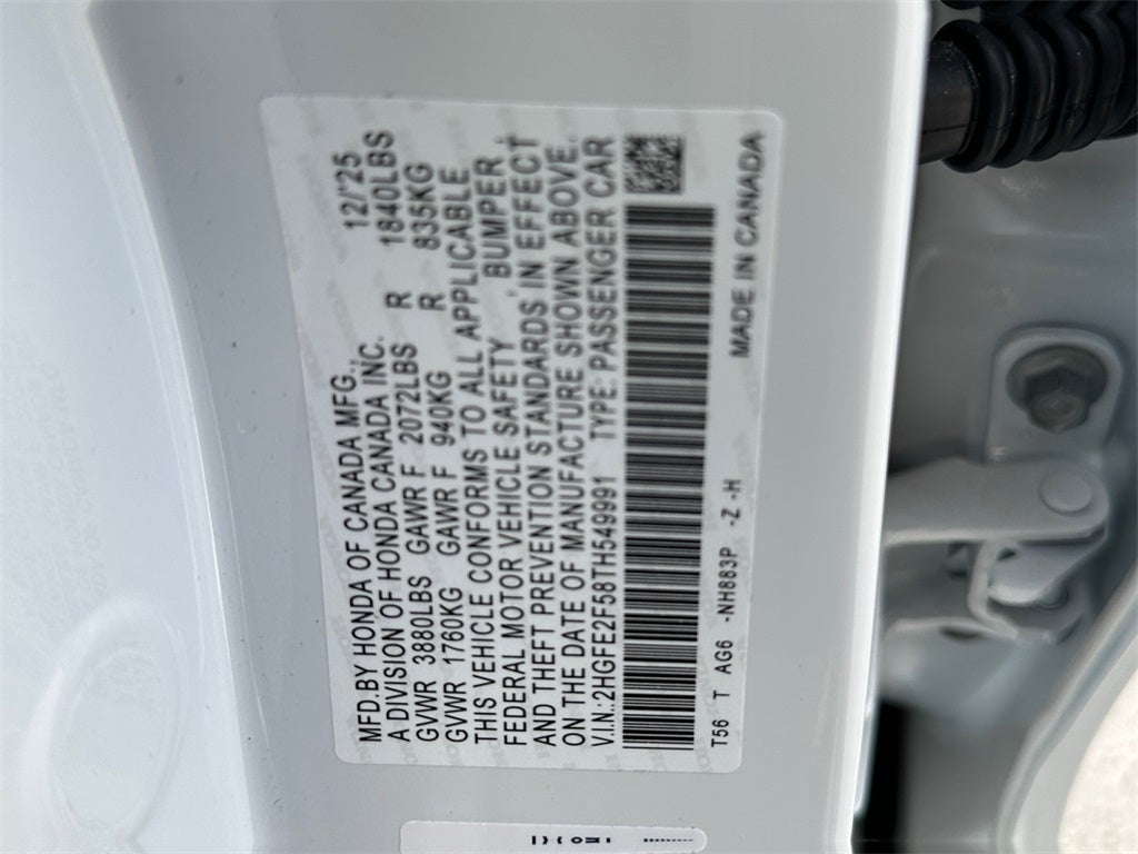 2026 Honda Civic Sport