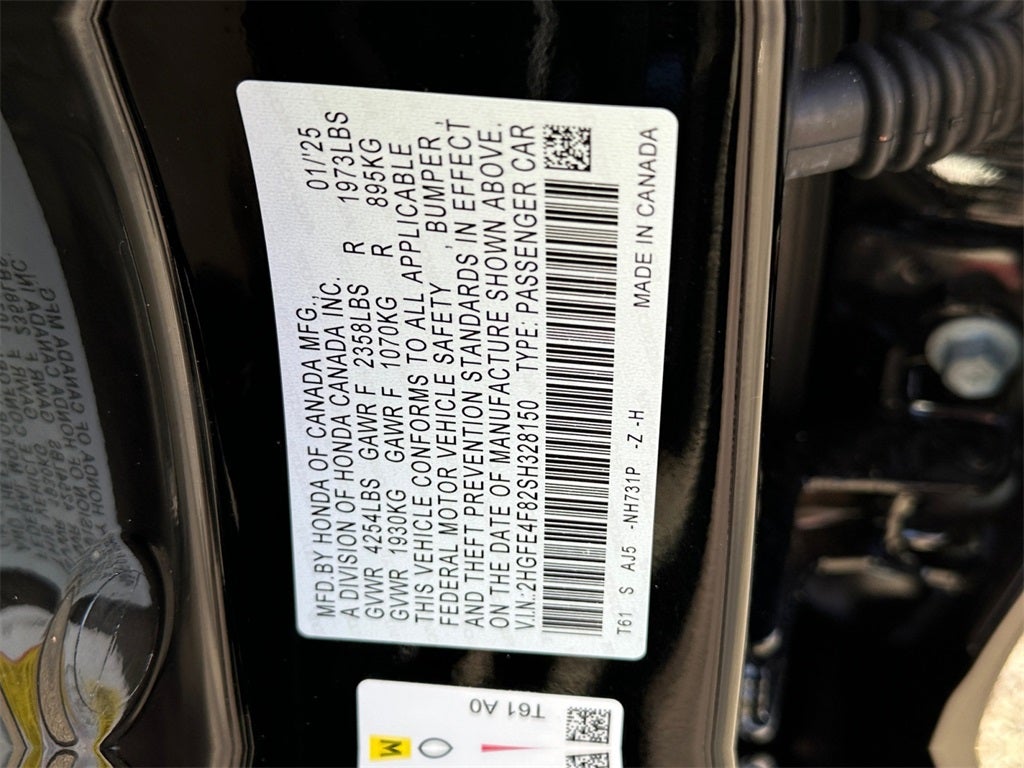 2025 Honda Civic Hybrid Sport Touring - Honda Certified