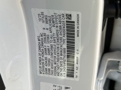 2026 Honda Civic Hybrid Sport Touring