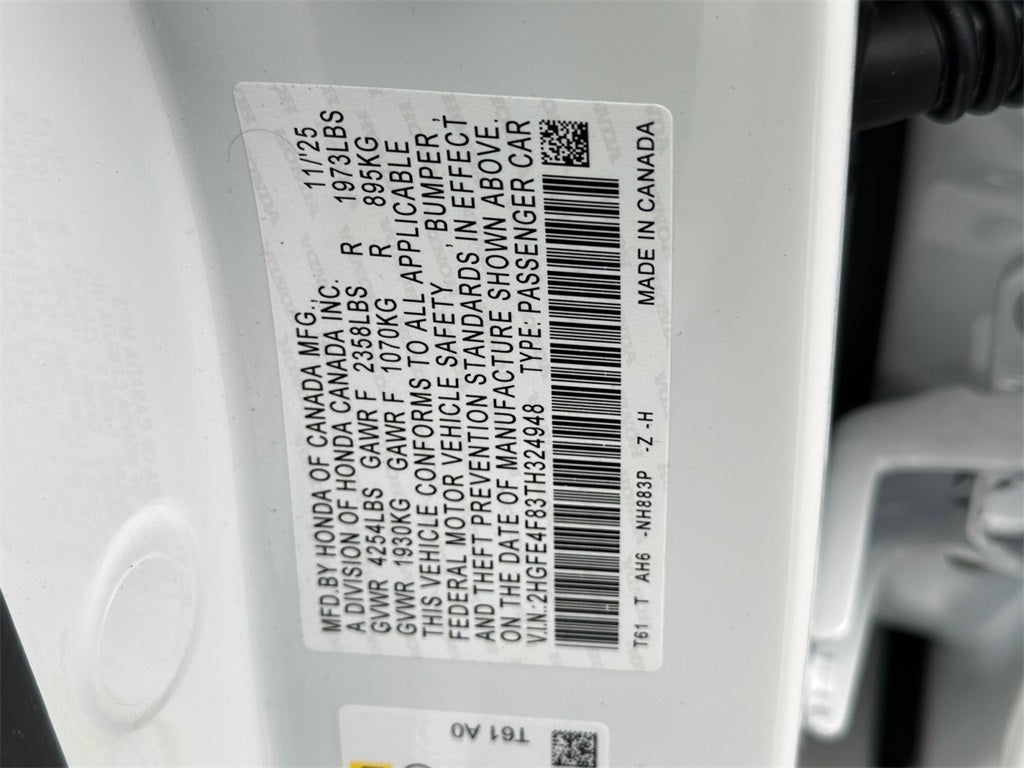 2026 Honda Civic Hybrid Sport