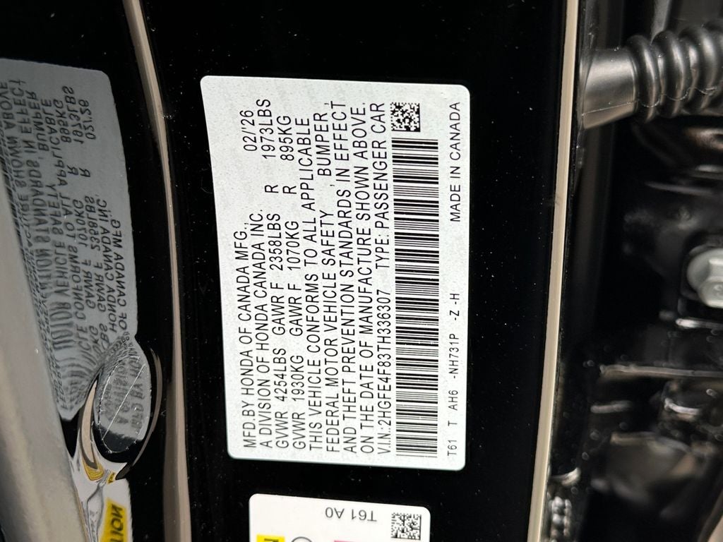 2026 Honda Civic Hybrid Sport