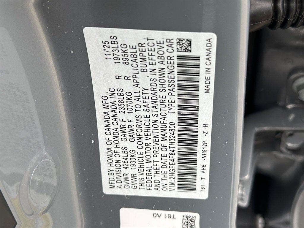 2026 Honda Civic Hybrid Sport