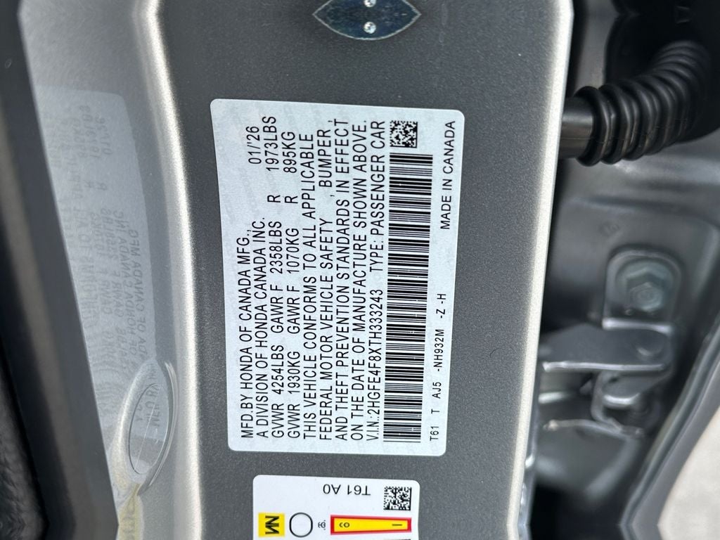 2026 Honda Civic Hybrid Sport Touring