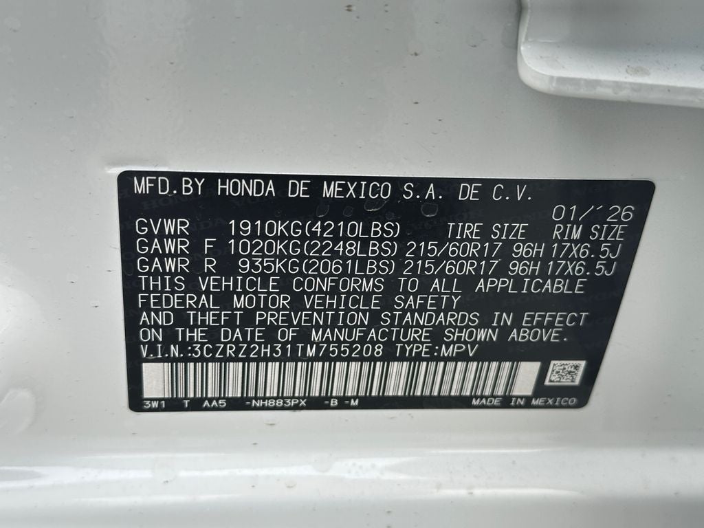 2026 Honda HR-V LX