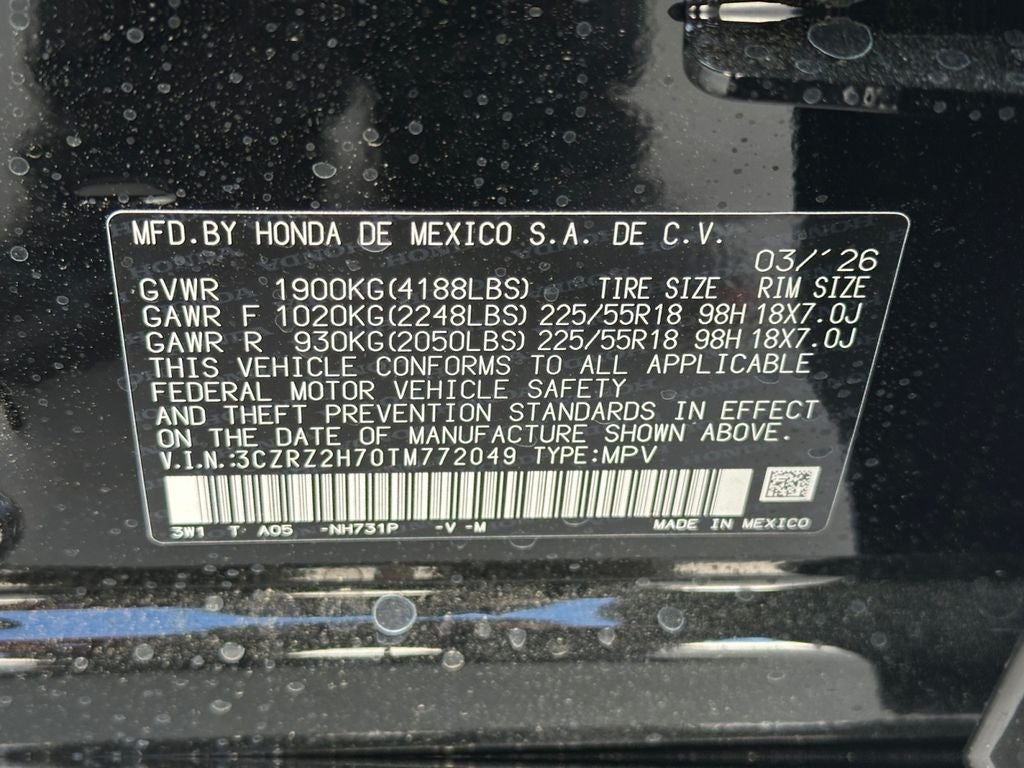 2026 Honda HR-V EX-L