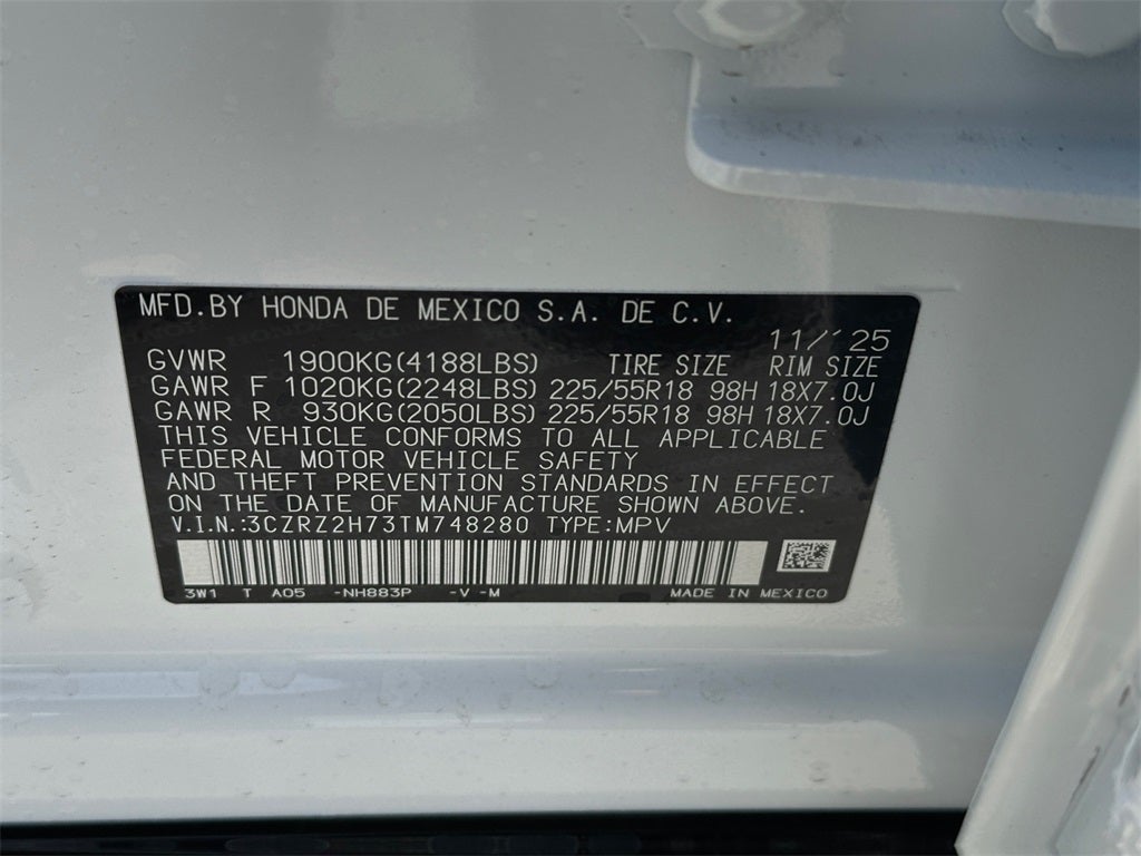 2026 Honda HR-V EX-L