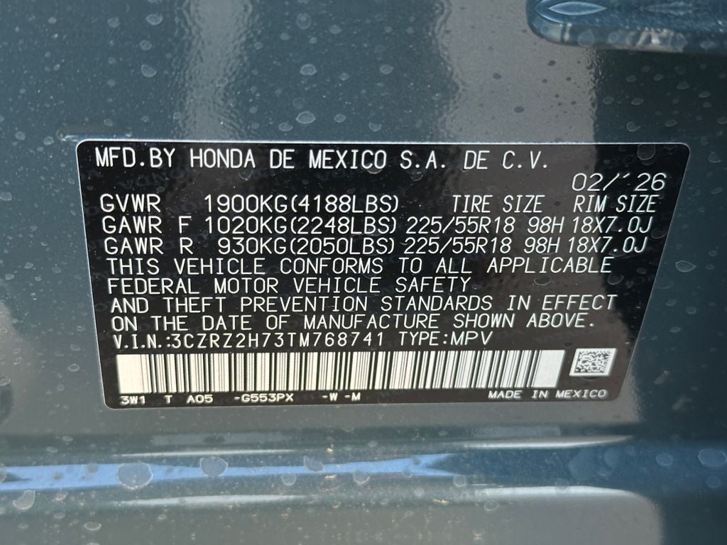 2026 Honda HR-V EX-L