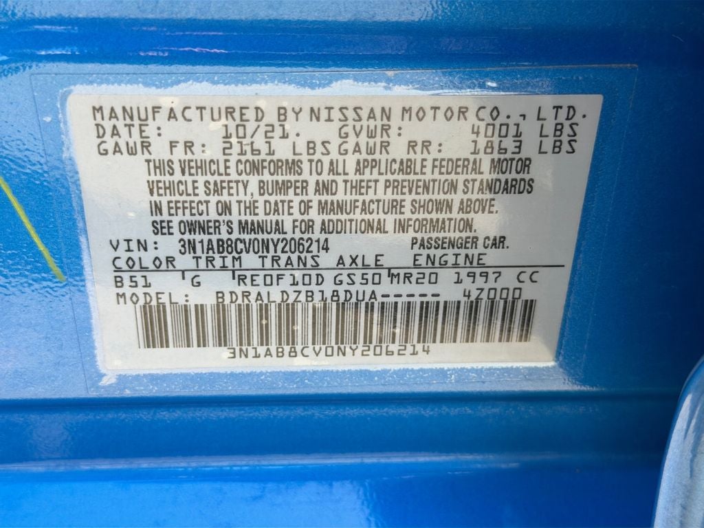 2022 Nissan Sentra SV