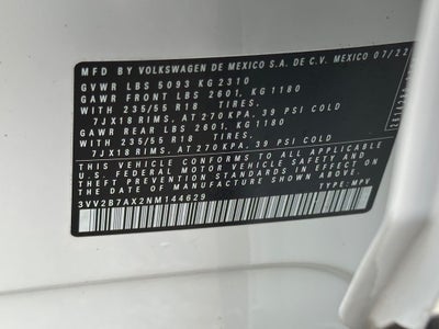 2022 Volkswagen Tiguan 2.0T SE