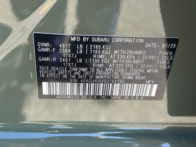 2025 Subaru Crosstrek Wilderness