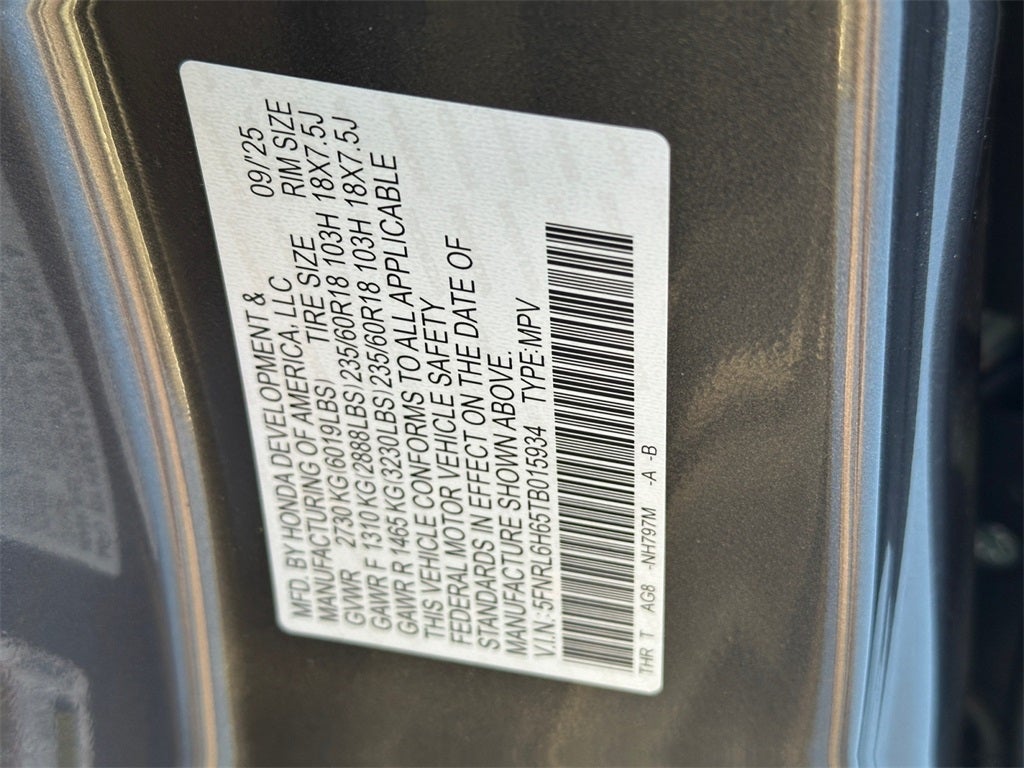 2026 Honda Odyssey EX-L