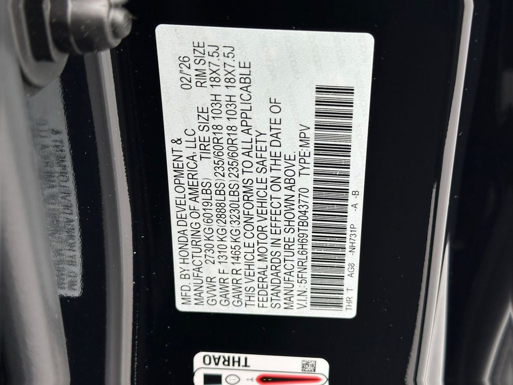 2026 Honda Odyssey EX-L