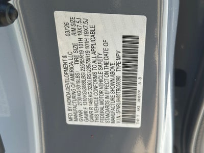 2026 Honda Odyssey Touring