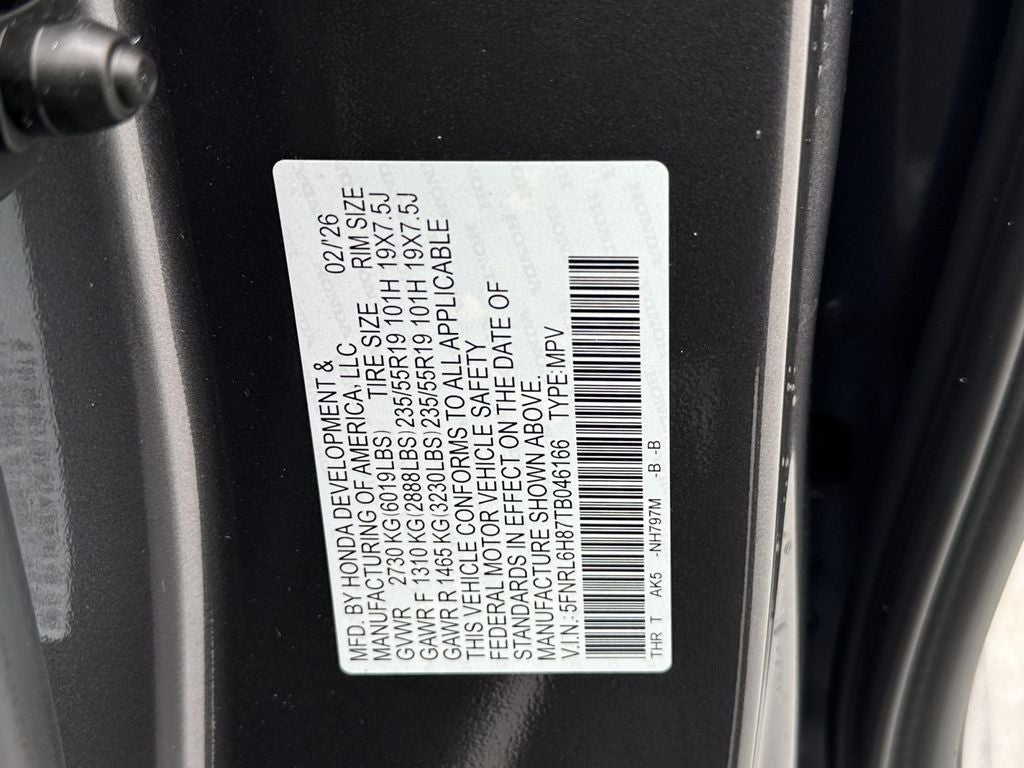 2026 Honda Odyssey Touring