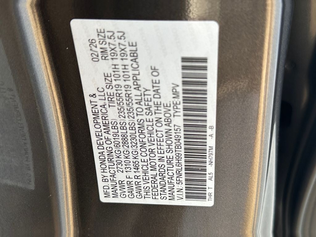 2026 Honda Odyssey Elite