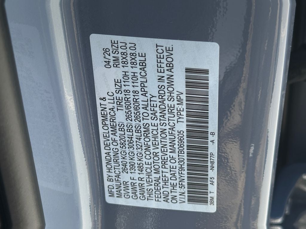 2026 Honda Passport RTL Towing