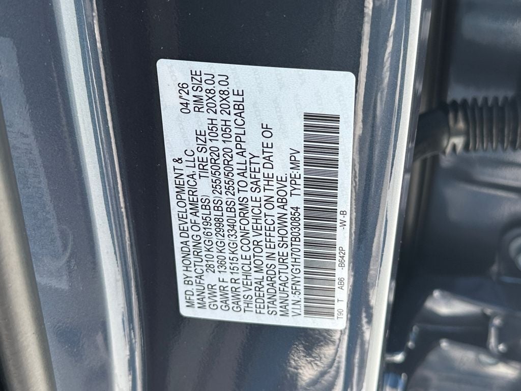 2026 Honda Pilot Touring