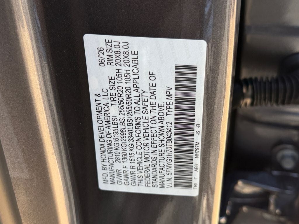 2026 Honda Pilot Touring