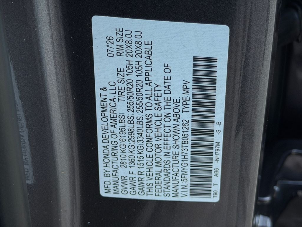 2026 Honda Pilot Touring