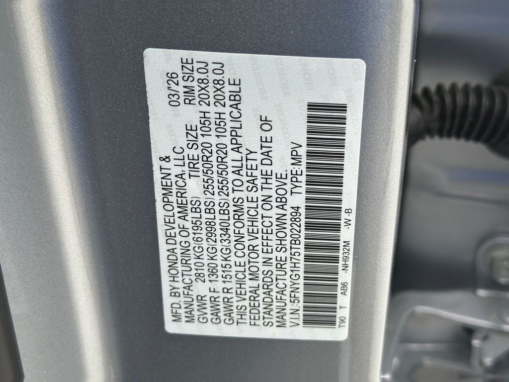 2026 Honda Pilot Touring