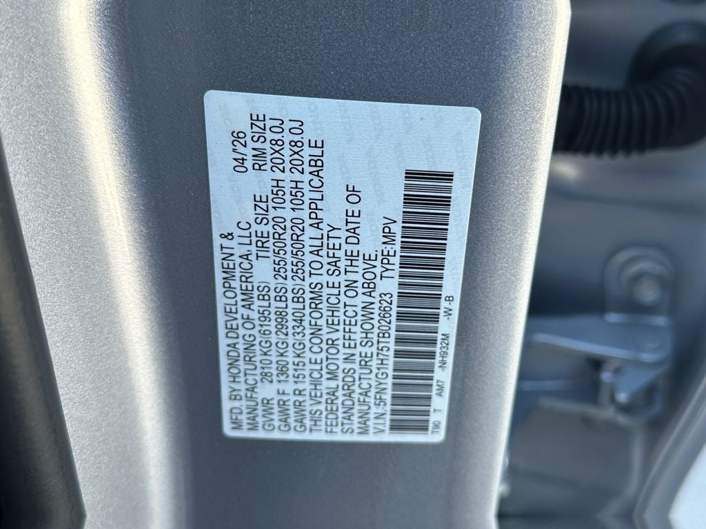 2026 Honda Pilot Touring