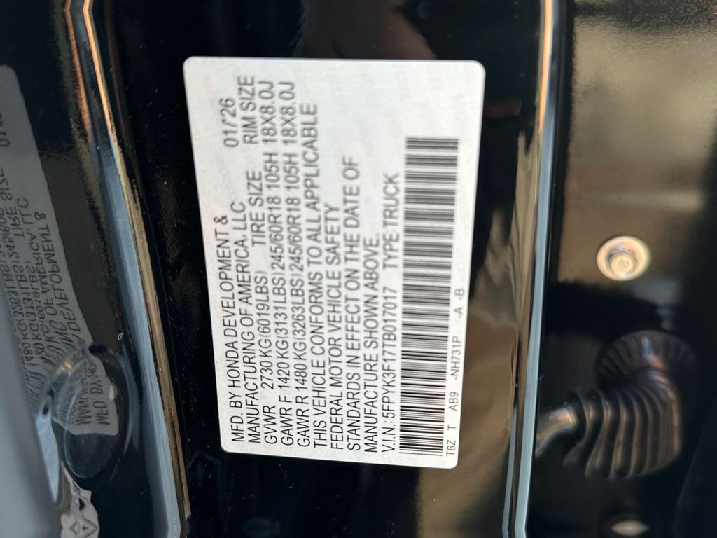 2026 Honda Ridgeline Sport