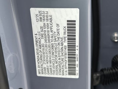 2026 Honda Ridgeline Sport