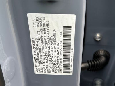 2026 Honda Ridgeline Sport