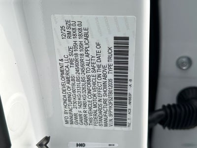 2026 Honda Ridgeline RTL