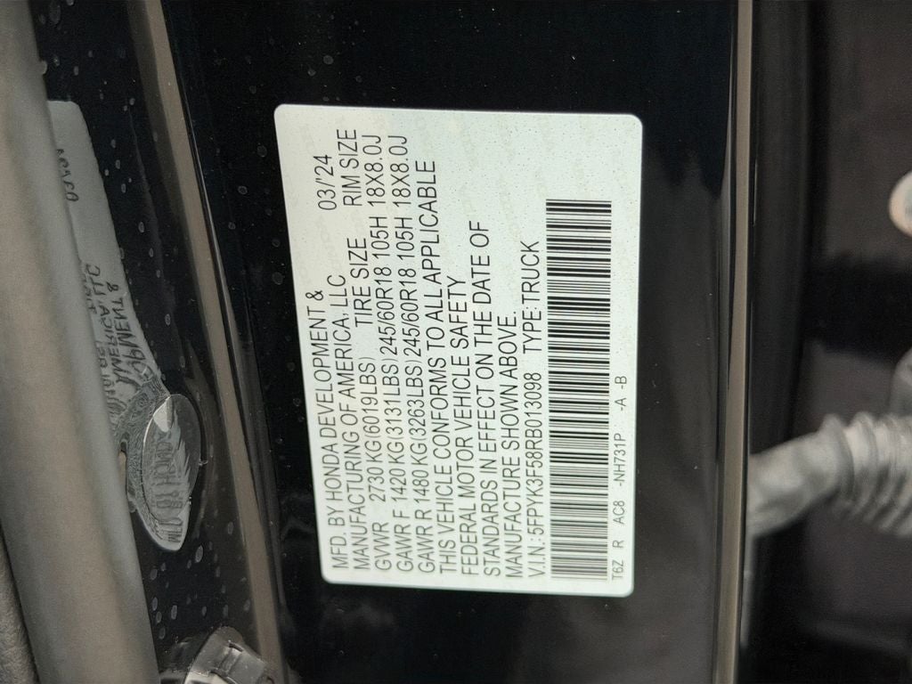 2024 Honda Ridgeline RTL