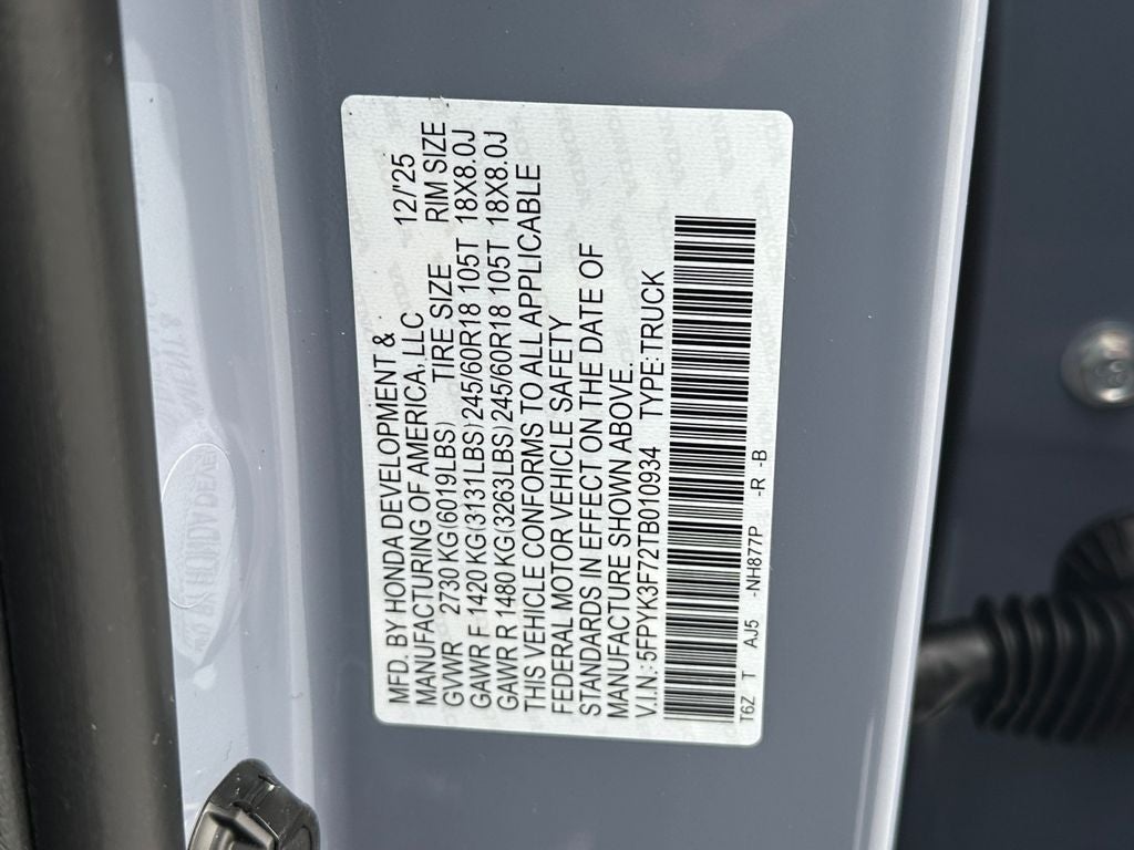 2026 Honda Ridgeline TrailSport+