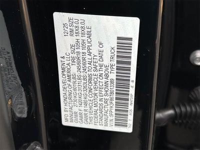 2026 Honda Ridgeline Black Edition