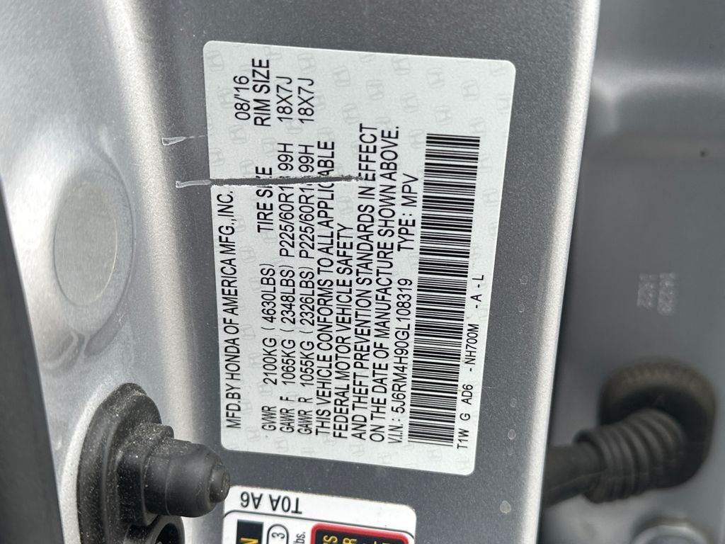 2016 Honda CR-V Touring