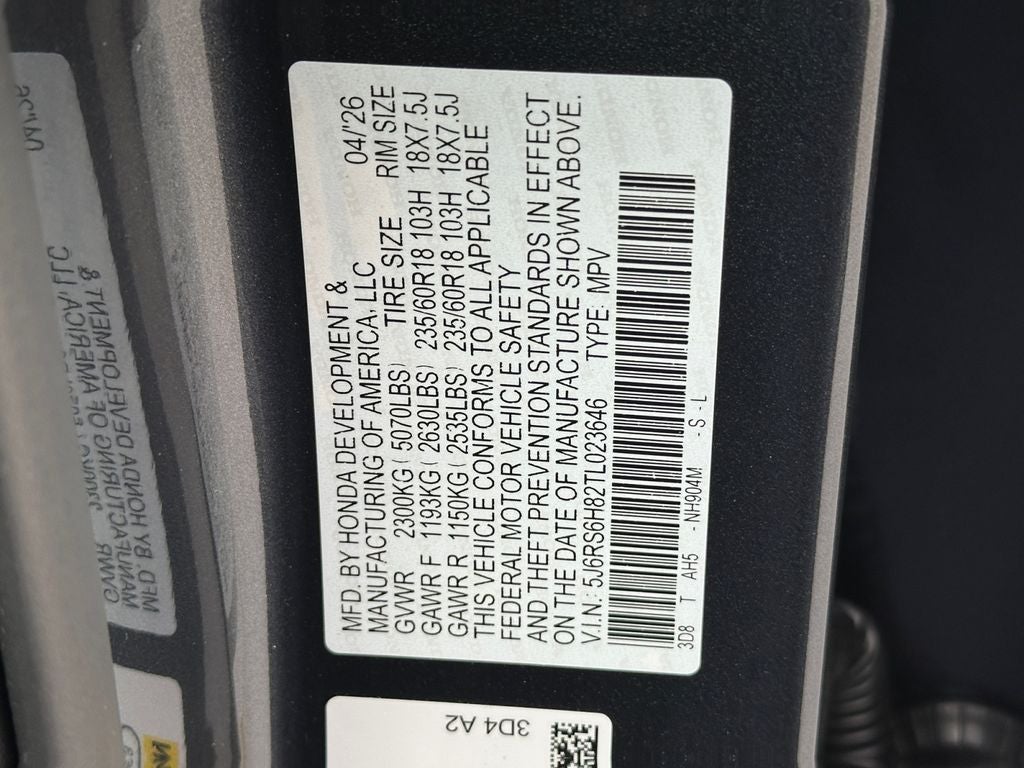 2026 Honda CR-V Hybrid Sport-L