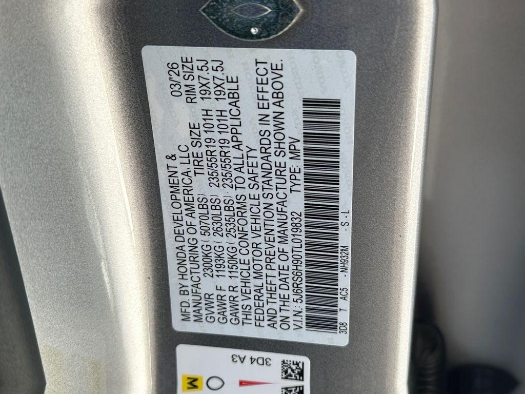 2026 Honda CR-V Hybrid Sport Touring