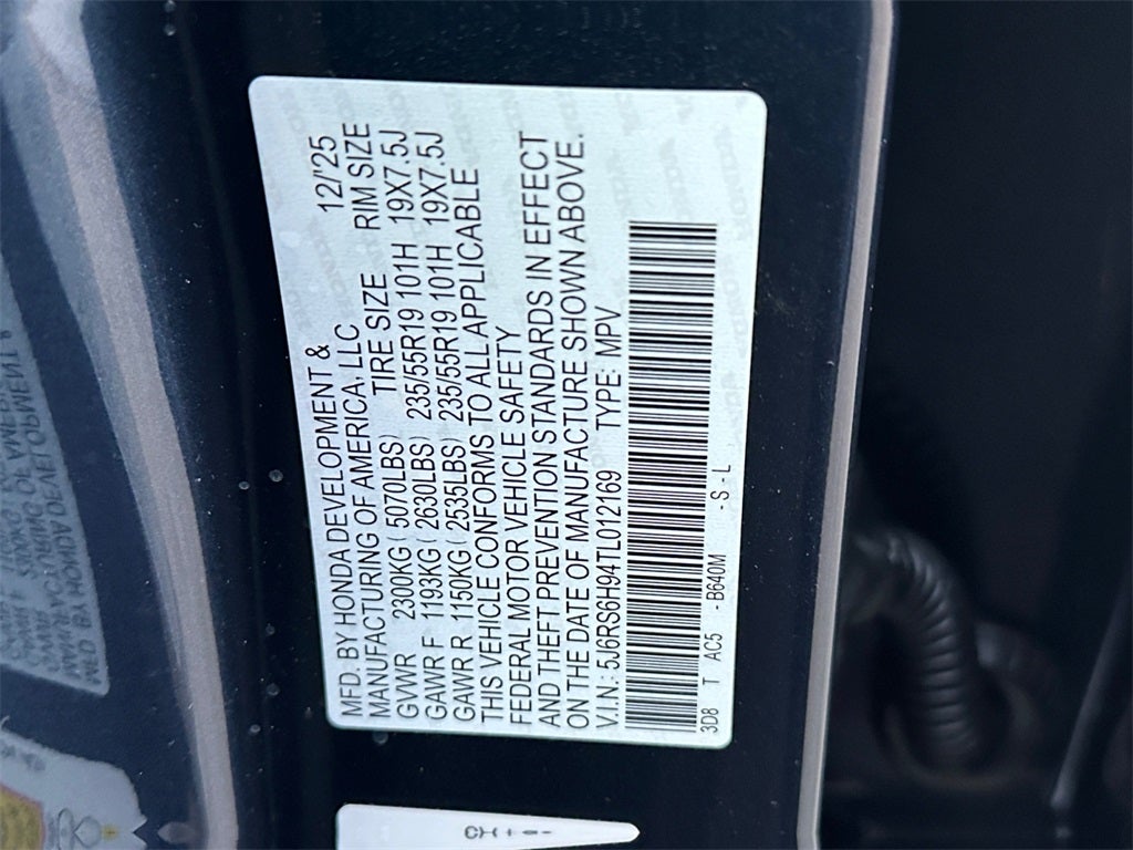 2026 Honda CR-V Hybrid Sport Touring