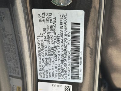 2026 Honda CR-V Hybrid Sport Touring