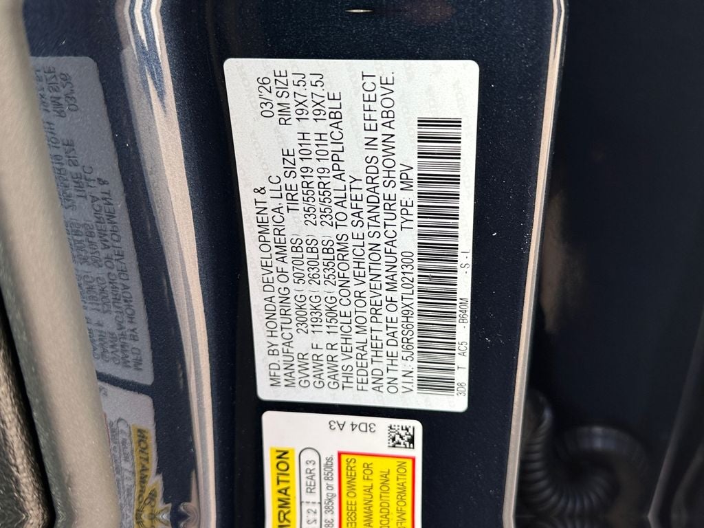 2026 Honda CR-V Hybrid Sport Touring