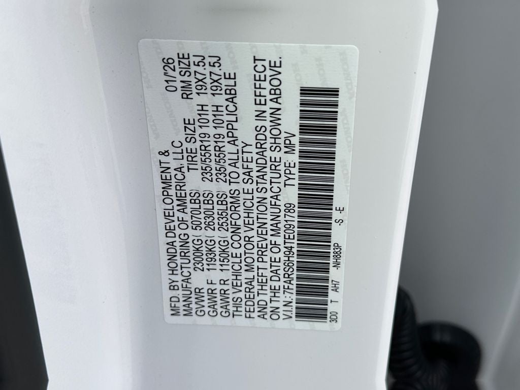 2026 Honda CR-V Hybrid Sport Touring