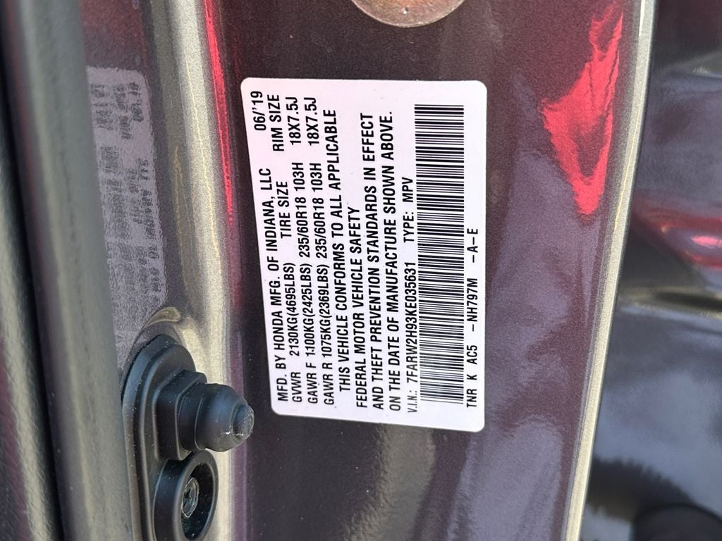 2019 Honda CR-V Touring