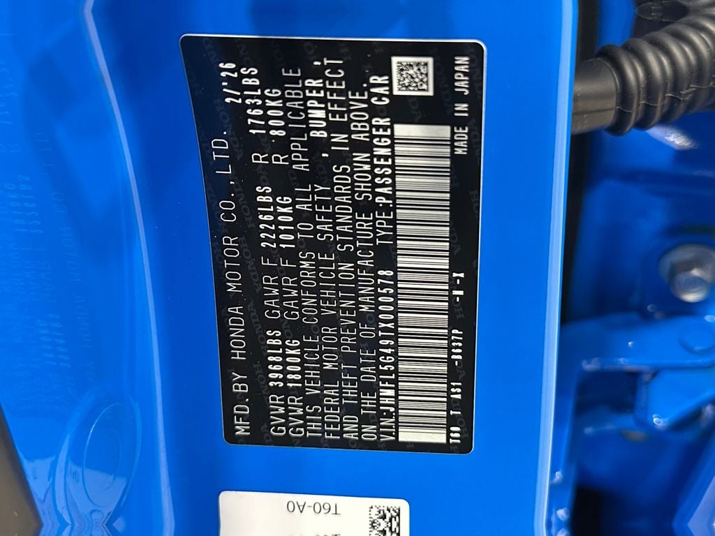 2026 Honda Civic Type R Manual