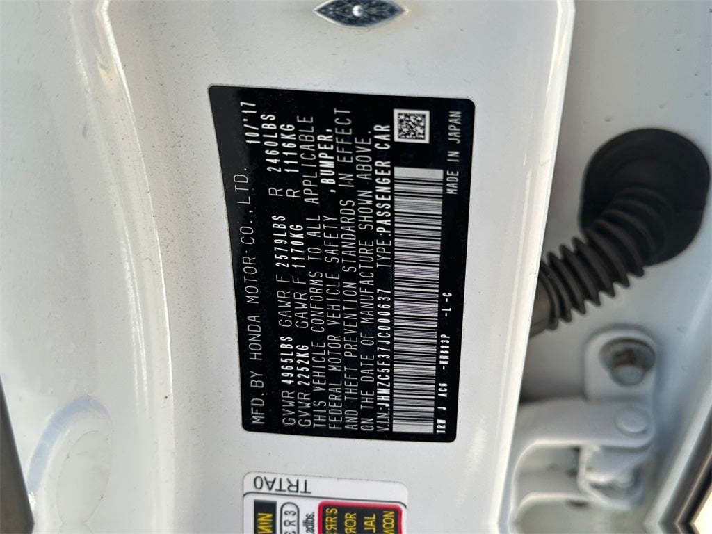 2018 Honda Clarity Plug-In Hybrid Touring - Low Miles! Certified!