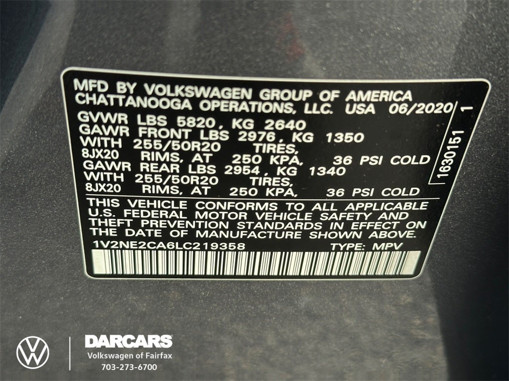 2020 Volkswagen Atlas Cross Sport 3.6L V6 SEL Premium 4Motion